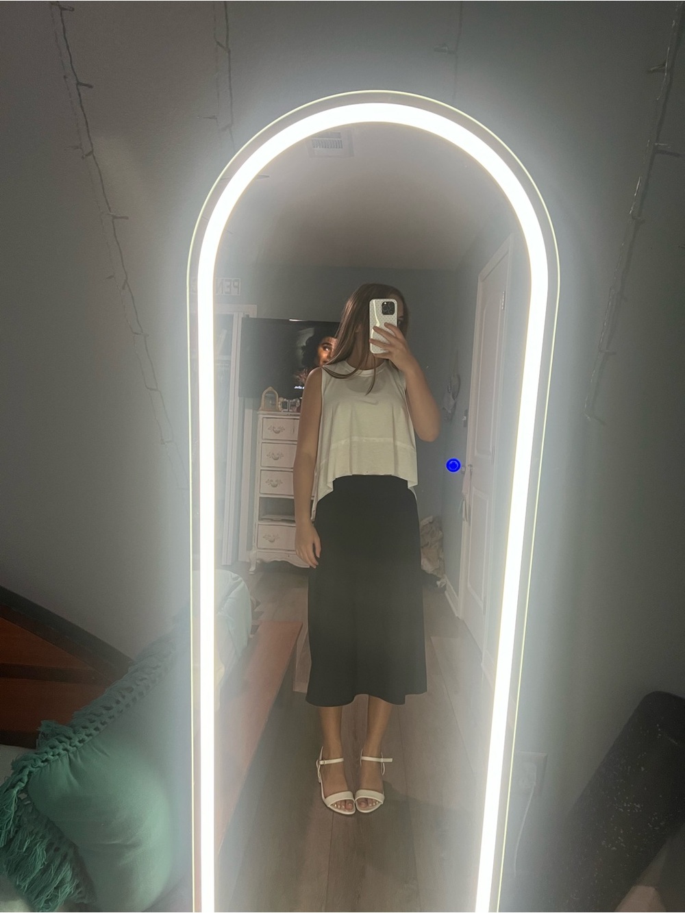 J. Crew Black High-Low Women's Skirt